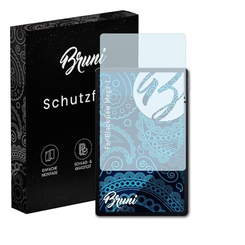 Bruni Schutzfolie kompatibel mit Blackview Mega 1 Folie, glasklare Displayschutzfolie (2X) von Bruni