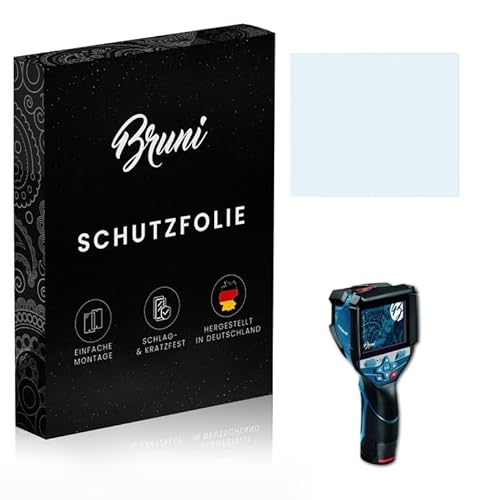 Bruni Schutzfolie kompatibel mit Bosch GTC 600 C Folie, glasklare Displayschutzfolie (2X) von Bruni