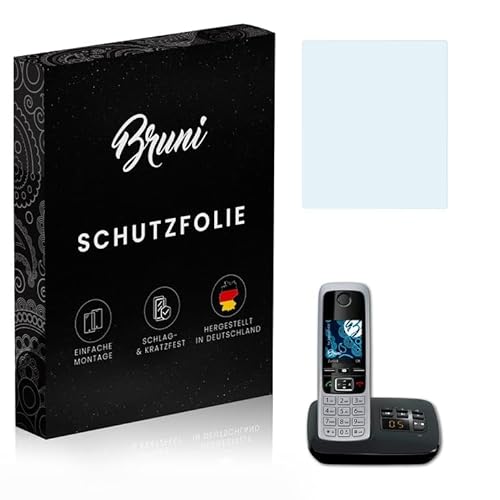 Bruni Schutzfolie kompatibel mit Gigaset C430 Folie, glasklare Displayschutzfolie (2X) von Bruni