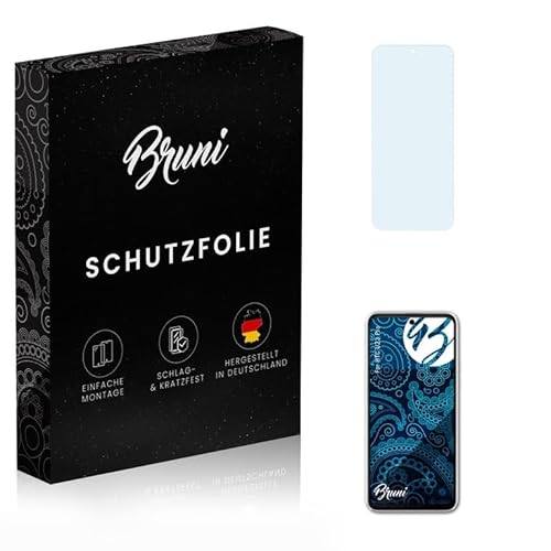 Bruni Schutzfolie kompatibel mit HTC U23 Pro Folie, glasklare Displayschutzfolie (2X) von Bruni
