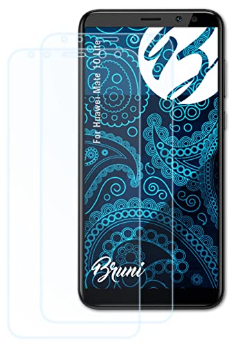 Bruni Schutzfolie kompatibel mit Huawei Mate 10 Lite/Maimang 6 Folie, glasklare Displayschutzfolie (2X) von Bruni