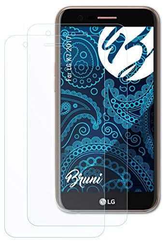 Bruni Schutzfolie kompatibel mit LG K7 2017 Folie, glasklare Displayschutzfolie (2X) von Bruni