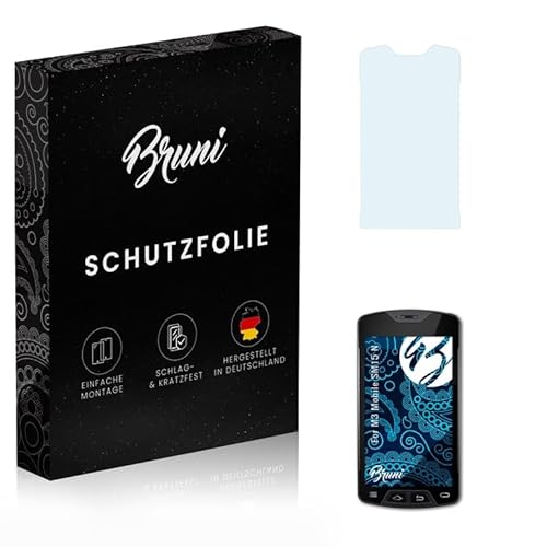 Bruni Schutzfolie kompatibel mit M3 Mobile SM15 N Folie, glasklare Displayschutzfolie (2X) von Bruni