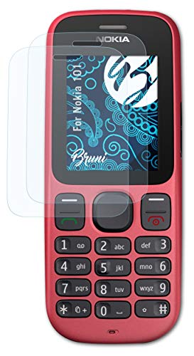 Bruni Schutzfolie kompatibel mit Nokia 101 Folie, glasklare Displayschutzfolie (2X) von Bruni