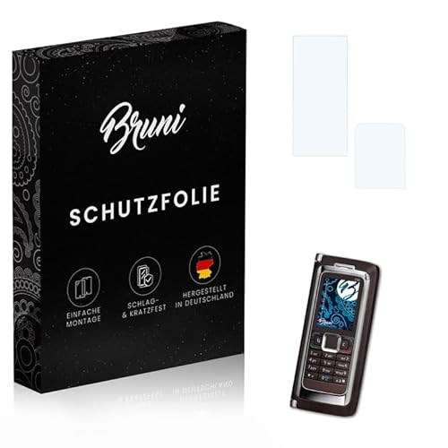 Bruni Schutzfolie kompatibel mit Nokia E90 Communicator Folie, glasklare Displayschutzfolie (2er Set) von Bruni