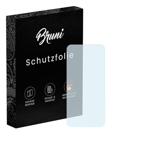 Bruni Schutzfolie kompatibel mit Nothing CMF Phone 1 Folie, glasklare Displayschutzfolie (2X) von Bruni