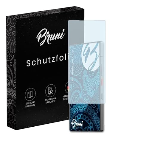 Bruni Schutzfolie kompatibel mit Nubia Z60 Ultra Folie, glasklare Displayschutzfolie (2X) von Bruni