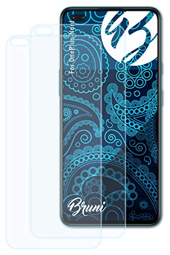 Bruni Schutzfolie kompatibel mit OnePlus Nord Folie, glasklare Displayschutzfolie (2X) von Bruni