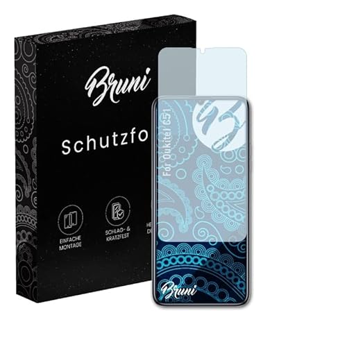 Bruni Schutzfolie kompatibel mit Oukitel C51 Folie, glasklare Displayschutzfolie (2X) von Bruni