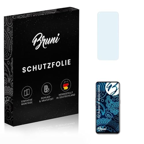 Bruni Schutzfolie kompatibel mit Realme GT Master Edition Folie, glasklare Displayschutzfolie (2X) von Bruni