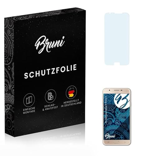 Bruni Schutzfolie kompatibel mit Samsung Galaxy J7 Prime 2 Folie, glasklare Displayschutzfolie (2X) von Bruni