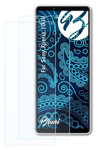Bruni Schutzfolie kompatibel mit Sony Xperia 10 IV Folie, glasklare Displayschutzfolie (2X) von Bruni