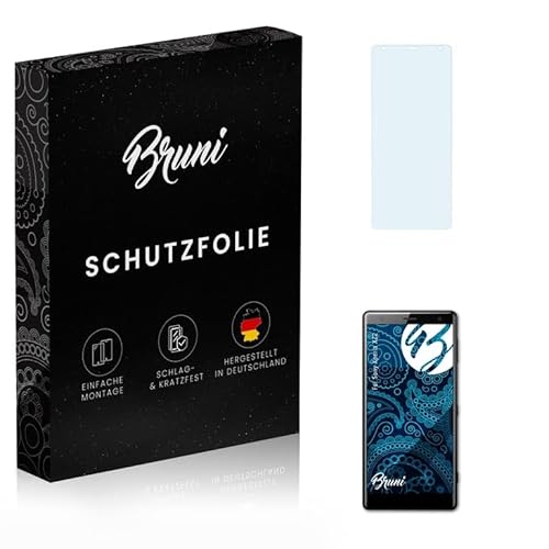 Bruni Schutzfolie kompatibel mit Sony Xperia XZ2 Folie, glasklare Displayschutzfolie (2X) von Bruni