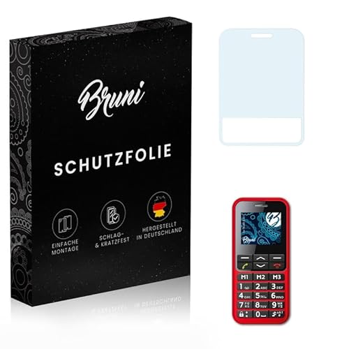 Bruni Schutzfolie kompatibel mit TELME C151 Folie, glasklare Displayschutzfolie (2X) von Bruni