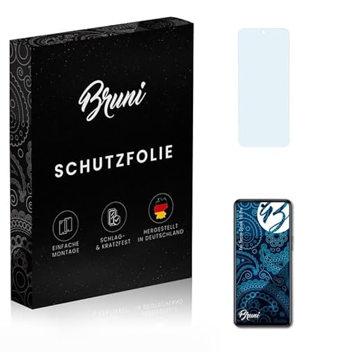 Bruni Schutzfolie kompatibel mit Tecno Spark 10 Pro Folie, glasklare Displayschutzfolie (2X) von Bruni