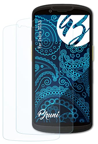 Bruni Schutzfolie kompatibel mit Zebra TC53 Folie, glasklare Displayschutzfolie (2X) von Bruni