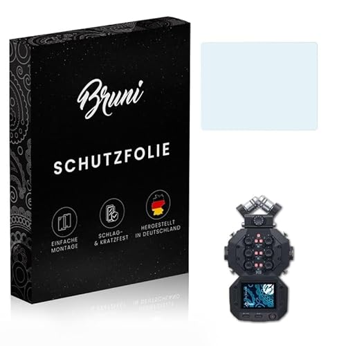 Bruni Schutzfolie kompatibel mit Zoom H8 Folie, glasklare Displayschutzfolie (2X) von Bruni