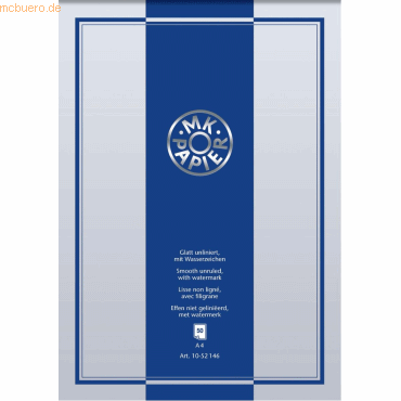 10 x Brunnen Briefblock MK A4 80g/qm blanko weiß mit Wasserzeichen gla 10 x Brunnen Briefblock MK A4 80g/qm blanko weiß mit Wasserzeichen gla von Brunnen