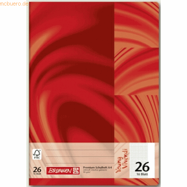 20 x Brunnen Schulheft Young Vivendi A4 Lineatur 26 90 g/qm 32 Blatt 20 x Brunnen Schulheft Young Vivendi A4 Lineatur 26 90 g/qm 32 Blatt von Brunnen