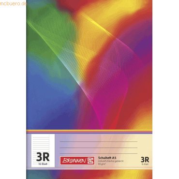 25 x Brunnen Schulheft A5 16 Blatt Lineatur 3R 25 x Brunnen Schulheft A5 16 Blatt Lineatur 3R von Brunnen
