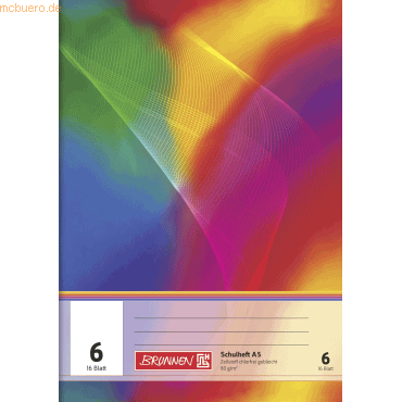 25 x Brunnen Schulheft A5 16 Blatt blanko mit Linienblatt Lineatur 6 25 x Brunnen Schulheft A5 16 Blatt blanko mit Linienblatt Lineatur 6 von Brunnen