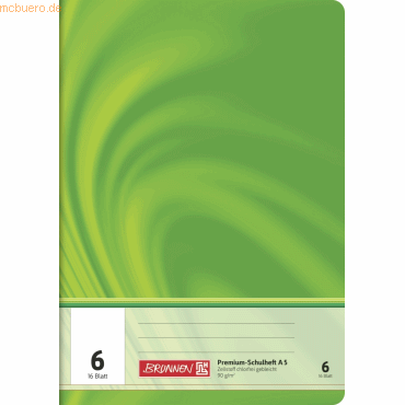 25 x Brunnen Schulheft Young Vivendi A5 Lineatur 6 90 g/qm 16 Blatt 25 x Brunnen Schulheft Young Vivendi A5 Lineatur 6 90 g/qm 16 Blatt von Brunnen