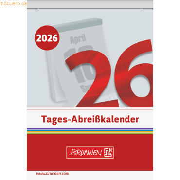Brunnen Abreißkalender 81x106mm 2026 von Brunnen