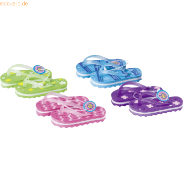 30 x Brunnen Radierer FlipFlops 4x3cm farbig sortiert 30 x Brunnen Radierer FlipFlops 4x3cm farbig sortiert von Brunnen
