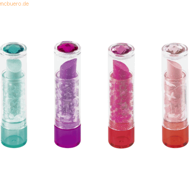 Brunnen Radiergummi Lipstick Girls 7x2cm farbig sortiert von Brunnen