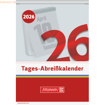 Brunnen Abreißkalender 98x142mm 2026 von Brunnen