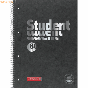 5 x Brunnen Collegeblock Student Pressspan A4 90g/qm 80 Blatt Lineatur 5 x Brunnen Collegeblock Student Pressspan A4 90g/qm 80 Blatt Lineatur von Brunnen