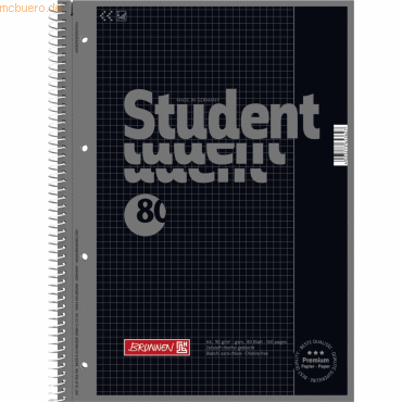 5 x Brunnen Kollegblock Student Colour Code A4 90g/qm 80 Blatt onyx Li 5 x Brunnen Kollegblock Student Colour Code A4 90g/qm 80 Blatt onyx Li von Brunnen