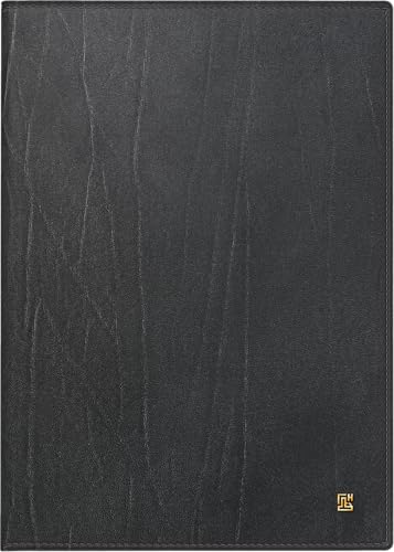 BRUNNEN Buchkalender Mod. 765 2025 | A5, Leder, schwarz von BRUNNEN