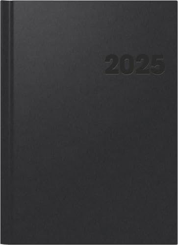BRUNNEN Buchkalender Mod. 781 2025 | A4, Kunststoff, schwarz von BRUNNEN