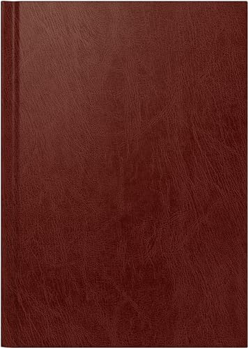 BRUNNEN Buchkalender Modell 795 (2025), 1 Seite = 1 Tag, A5, 352 Seiten, Miradur-Einband, weinrot von Brunnen