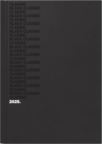 BRUNNEN Buchkalender Mod. 795 2025 „Black Classic“ | A5, Kunststoff von BRUNNEN