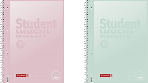 BRUNNEN Collegeblock Premium Student „Pastell“ A4 Pastellfarben von Brunnen