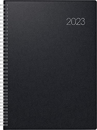 BRUNNEN Tageskalender Modell 787 2023 A4 schwarz von Brunnen