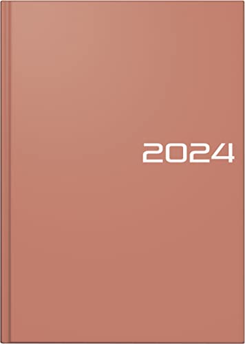 BRUNNEN Tageskalender Modell 795 2024 1 Seite = 1 Tag Blattgröße 14,5 x 20,6 cm coral von Brunnen