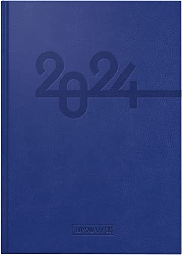 BRUNNEN Tageskalender Modell 798 2024 1 Seite = 1 Tag Blattgröße 14 x 20,6 cm blau von Brunnen