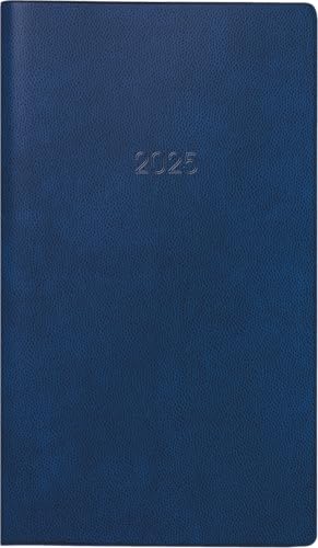 BRUNNEN Taschenkalender Mod. 750 2025 | A6, Kunststoff, blau von BRUNNEN