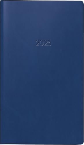 BRUNNEN Taschenkalender Mod. 758 2025 | A6, Kunststoff, dunkelblau von BRUNNEN