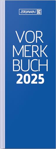BRUNNEN Vormerkbuch Mod. 784 2025 | 108×297 mm, Papier, blau von BRUNNEN