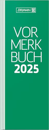 BRUNNEN Vormerkbuch Mod. 785 2025 | 108×297 mm, Papier, grün von BRUNNEN