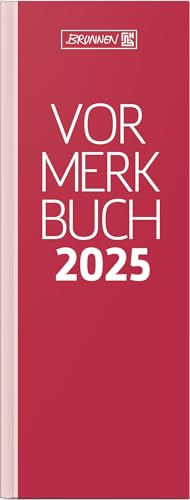 BRUNNEN Vormerkbuch Mod. 785 2025 | 108×297 mm, Papier, rot von BRUNNEN