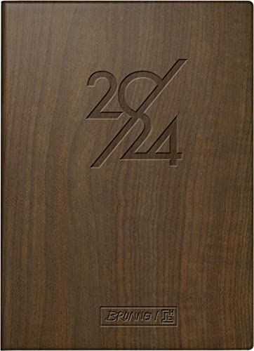 BRUNNEN Wochenkalender „Nature“ Modell 731 2024 2 Seiten = 1 Woche Blattgröße 10 x 14 cm braun von BRUNNEN