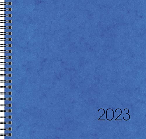 BRUNNEN Wochenkalender Modell 766 2023 Blattgröße 21 x 20,5 cm blau von Brunnen