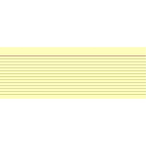 Brunnen 102260110 Karteikarte (A6 liniert, 100 Stück, eingeschweißt) gelb (Packung mit 2) von Brunnen