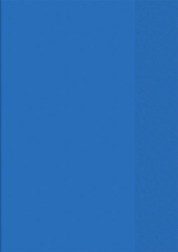 Brunnen 104050430 Hefthülle / Heftumschlag (A4, Folie, transparent, mit Namensschild in der Einstecktasche) blau von Brunnen