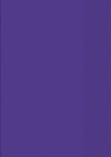 Brunnen 104050460 Hefthülle / Heftumschlag (A4, Folie, transparent, mit Namensschild in der Einstecktasche) violett von Brunnen